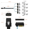 thumbnail image 2 of Cable IKWAN Mini-SAS a SAS: cable SFF8087 a SFF-8482 de 1 m, 2 of 8