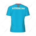 thumbnail image 3 of Exclusive design Azerbaijan Flag Grain 3D Printed Men For Running Bike Soccer Tennis Fitness Sports tshirt Mesh Fans T-shirt, 3 of 12