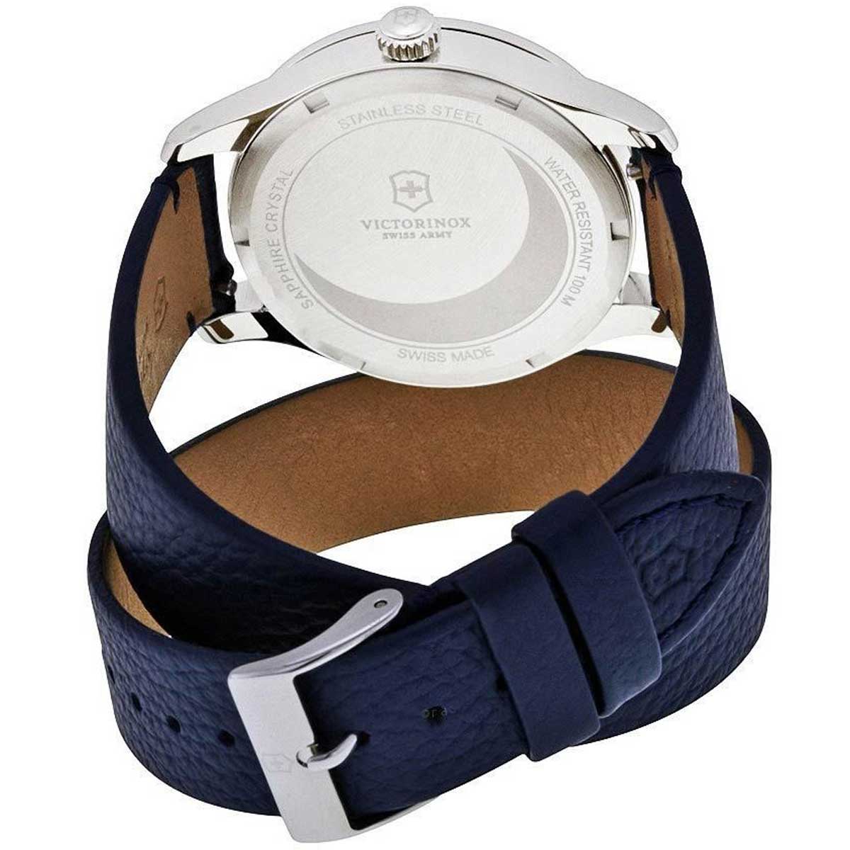 Victorinox Swiss Army Alliance Women Watch 27mm Blue Dial WR 100m New Battery 6\