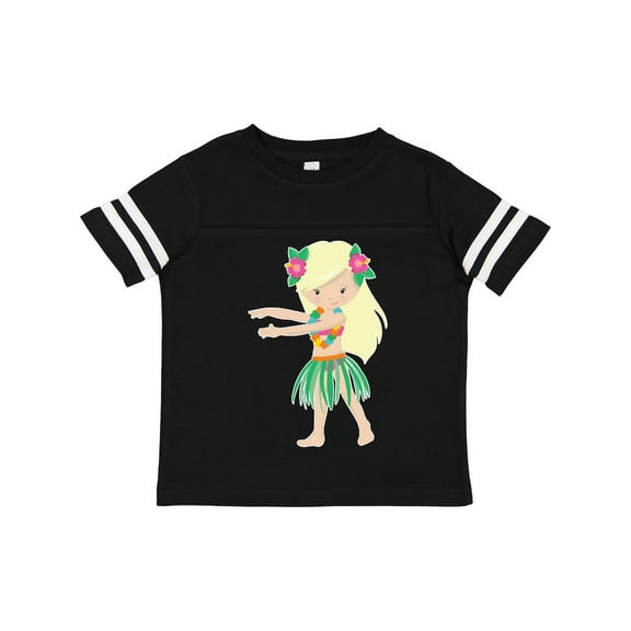 Inktastic Blonde Hula Girl Girls Toddler T-Shirt