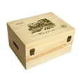thumbnail image 4 of Caja de madera para botellas de transporte de cuerda Cajas de regalo para Caja de embalaje de madera Tapa con bisagras Gloria Caso, 4 of 9