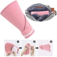 thumbnail image 3 of Sombreros para el sol para mujer, visera de protección UV de ala ancha, UPF 50+, sombreros de pesca, sombrero de verano plegable con cola de caballo y solapa desmontable, 3 of 5