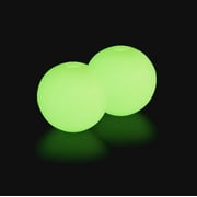 Harry Barker Durable All-Natural Rubber Balls for Dogs, 2.5 Glow Balls, Yellow, 2 Pack Set