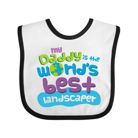 

Inktastic My Daddy is the World’s Best Landscaper Gift Baby Boy or Baby Girl Bib
