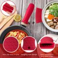 thumbnail image 3 of 8 Pieces Silicone Hot Handle Holder Non Slip Pot Holders Cover Assist Hot Pan Handle Rubber Heat Resistant Pot Sleeve Grip Cookware Handle for Frying Cast Iron Skillet Metal Pan (Blue), 3 of 6
