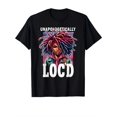 thumbnail image 2 of Camiseta de algodón con diseño divertido de Melanin Black Queen de la historia negra sin complejos LOC'D para hombre, suave, transpirable, cómoda, informal, deportiva, para Halloween y Navidad., 2 of 6