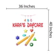 thumbnail image 3 of KIDS DAYCARE - Removable Kindergarten Vinyl Art Multicolored Letters Shapes & Pencils Decoration Child Care Adhesive Customized Name Wall Decal Sticker 36" x 40", 3 of 3