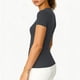 thumbnail image 4 of Camisas de Manga Corta para Mujeres Casual con Cuello en V Plisado, Camisetas de Color Sólido para Primavera Verano, 4 of 6
