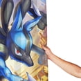 thumbnail image 2 of Lucario Shower Curtain Cartoon Art Bath Shower Curtains with 12 Hooks, Waterproof Washable Polyester Bathroom Home Decor Set 72x72 Inch, Plastic, 2 of 8