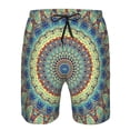 thumbnail image 4 of Kdxio Round Mandala1 Pattern Mens Casual Shorts - Drawstring Summer Beach Sports Shorts for Men, 4 of 9