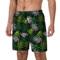 thumbnail image 2 of Daiia Tropical Leaves1 Mens Swim Trunks Swim Shorts Quick Dry Swim Shorts with Mesh Lining Pockets-3X-Large, 2 of 9