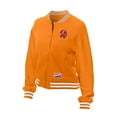 thumbnail image 2 of Women's New Era  Orange Tampa Bay Buccaneers Throwback Fleece Full-Snap Jacket, 2 of 7