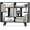 Dark Gray, variant on Danniu 3 Tier Geometric Bookshelf, Modern Freestanding Bookcase w/Staggered Shelves, Decorative Open Storage Display Shelves with Legs, Mid Century Storage Organizer for Living Room (Dark Gray)