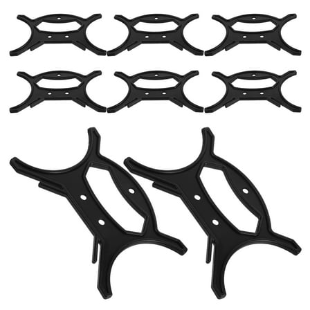 NICEXMAS Multi-Function Cable Winder Christmas Lights Storage Black Plastic 8Pcs