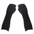 thumbnail image 1 of Opolski 1 Pair Women Gloves Twist Pattern Solid Color Autumn Winter Thick Warm Oversleeve Arm Warmer for Riding, 1 of 8