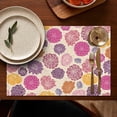 thumbnail image 5 of Pioneer Flower Floral Print Pattern Summer Placemats Table Placemats Set Of 4-Linen Kitchen Washable Placemats Table Mats 12x18 Inch Non-Slip Heat Resistant, 5 of 6