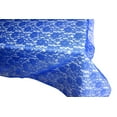 thumbnail image 3 of Sheer Lace Tablecloth Overlay Wedding and Party Decoration Royal Blue, 3 of 3