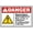 Warning Sign 4, variant on Danger Hazardous Voltage Above Keep Off Sign, 8"x12" Rust-Free Aluminum Sign, UV Protected Waterproof Weatherproof Fade-Resistant Sign