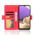 thumbnail image 3 of Case for Samsung Galaxy A13 5G Cover Adjustable Detachable Card Holder Magnetic closure Leather Wallet Case - Red, 3 of 5