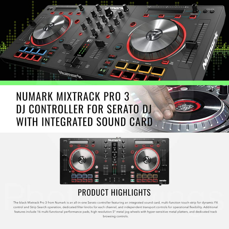 Numark Mixtrack Pro 3 - USB DJ Controller with Serato DJ Lite
