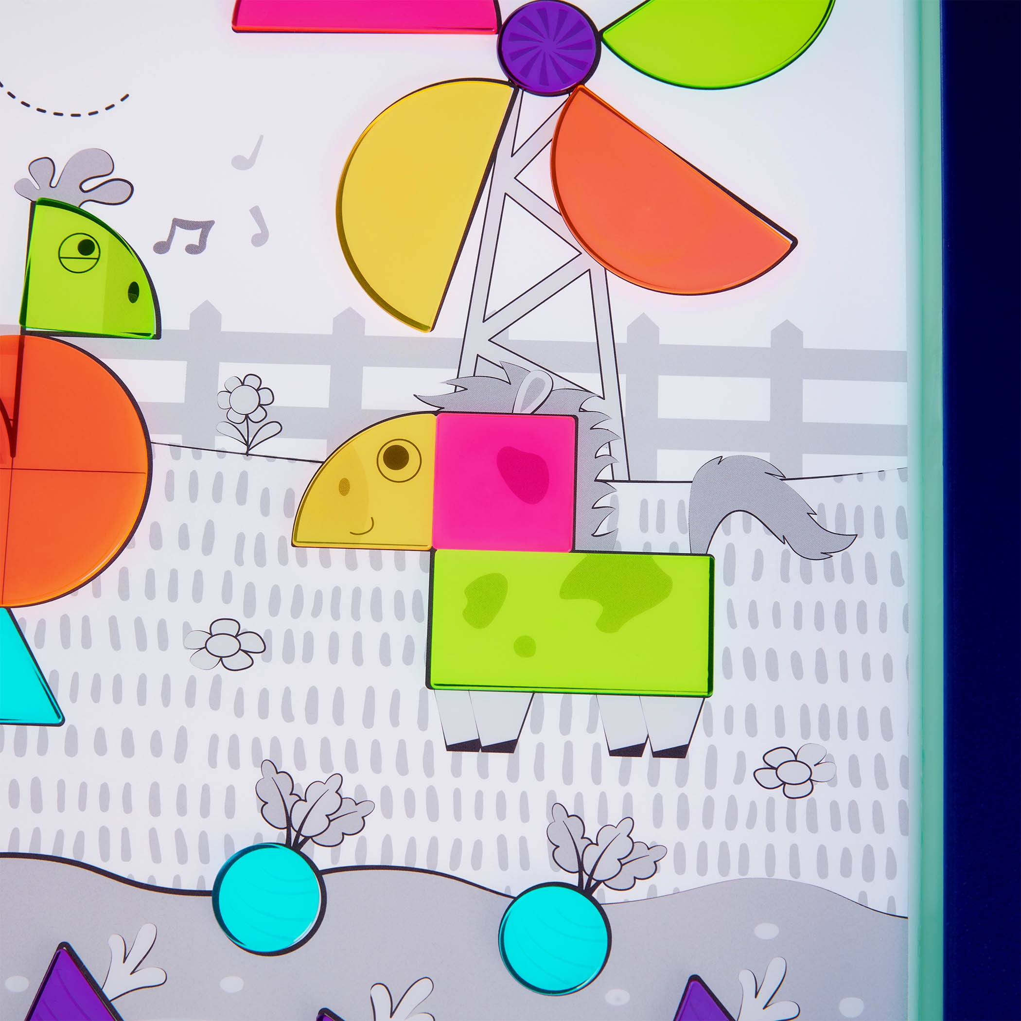 Battat Boîte lumineuse Shine Bright en plastique – 60 formes et 3 feuilles transparentes, jouet pour tout-petits et enfants d’âge préscolaire BOÎTE LUMINEUSE BATTAT