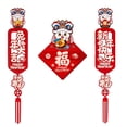 thumbnail image 2 of Traditional Lunar Chinese New Year Spring Couplets Fu Character Sticker Blessing Door Stickers Decorations Party Favours for Home Bedroom , Wear Hat, 2 of 9