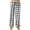 Gray, variant on Women Buffalo Plaid Pajama Pants Elastic Waist Drawstring Long Wide Leg Pants Pink