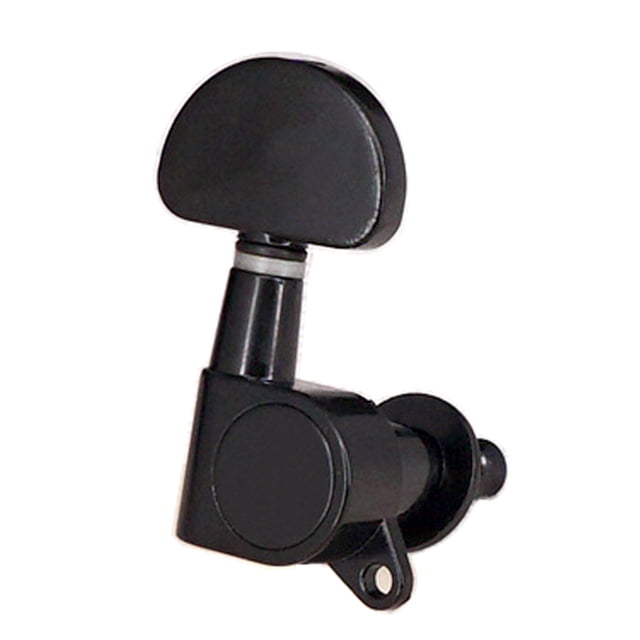 Inteprter 6 piezas de clavijas de afinación de guitarra, componente de instrumento musical, accesorio de repuesto, tecla de ajuste, perilla de botón, Artesanía Negro Inteprter HA060613-02