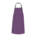 thumbnail image 2 of Picia Retro Florals Purple Waterproof Apron for Unisex Adult - Adjustable Bib Apron with Pockets, Ideal for Cooking, Gardening, Painting, and Household Chores, 2 of 9
