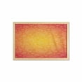 thumbnail image 1 of Orange Wall Art with Frame, Ombre Colored and Themed Image with Blank Frame and Floral Patterns, Printed Fabric Poster for Bathroom Living Room, 35" x 23", Orange and White, by Ambesonne, 1 of 2