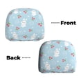 thumbnail image 6 of Kdxio Easter Rabbit Pattern Print 2 Piece Car Head Rest Covers Set Auto Front/Rear Seats Headrest Cover Universal Fit Most Cars,Sedan, SUV, 6 of 9