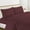 Burgundy, variant on Hotel Luxurious 1200 Thread Count 100% Egyptain Cotton 4-Piece Deep Pocket Stripe Sheet Set (King, White)