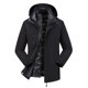 thumbnail image 1 of Chaqueta impermeable, resistente al viento y gruesa, 3 en 1, cálida, para deportes al aire libre, para hombre y mujer, para otoño e invierno., 1 of 5