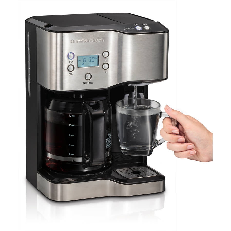 Hamilton Beach 12 Cup Coffeemaker With Hot Water Dispensing Hamilton Beach 12 Cup Coffeemaker With