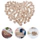 thumbnail image 3 of 100 confeti de papel con forma de corazón, corazón de madera, confeti de papel grabado, corazón de amor, decoraciones rústicas para bodas, 3 of 7