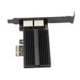 thumbnail image 1 of PCIe  Card, Dual Port Gigabit Ethernet Card Aluminium Alloy 2.5Gbps  for Server, 1 of 7