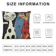 thumbnail image 6 of SHANXI Whimsical Abstract Cat Pillow Cover,  Cozy Decorative Cushion Case for Cat Lovers 22x22in, 6 of 6