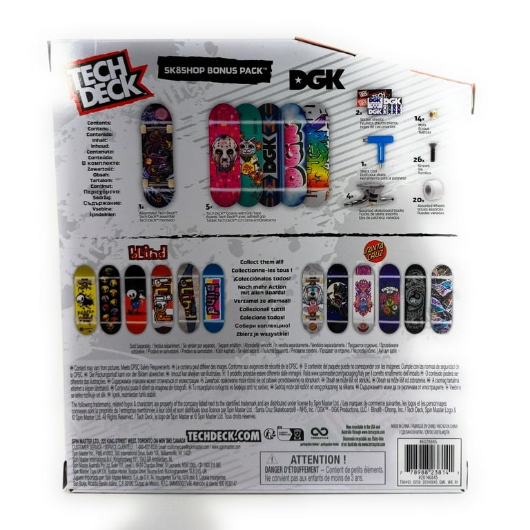【セット】バキバキDTチャンネル グッズ Tech Deck Sk8shop Bonus Pack DGK Skateboard Finger Board Set