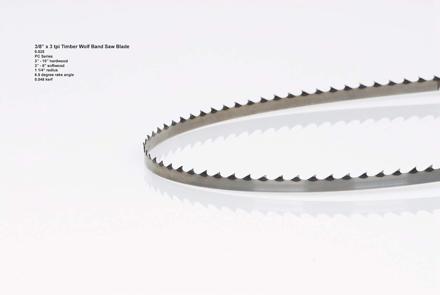 Timber Wolf 1/4 Inch X 4 TPI Band Saw Blade For 14-Inch Jet JWBS-14SFX - Swedish Steel, Thin Kerf