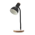 thumbnail image 1 of Lámpara de Mesa Decolamp Estilo Contemporáneo Base Tipo Madera y Metal Negro S3034, 1 of 3