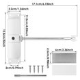 thumbnail image 2 of Automatic Door Closer Metal Safety Spring Door Closer Spring Adjustable 30kg Door Closer Convert Hinged Door to Self-Closing Door for Left-Handed Right-Handed Doors, 2 of 8