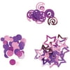 Darice Confetti 24G-Dotswirl Purple Stars