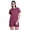 Burgundy, variant on Moomaya Womens Printed Tee and Shorts Pajama Set PJs,Short Sleeve Sleepwear Nightwear S-XXL