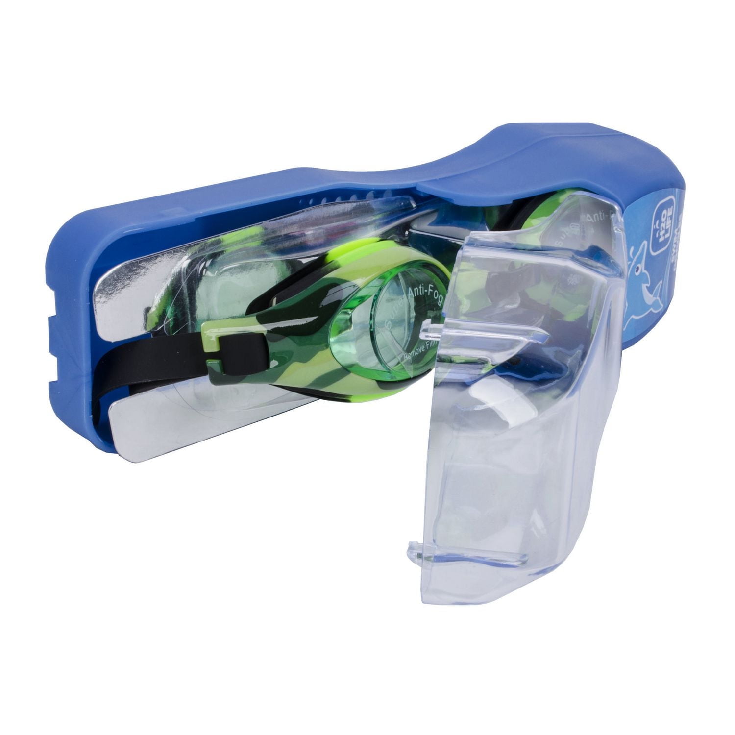 Lunettes De Natation Antibuée GSG13SG18 Pour Enfants Avec Imprimee Camouflage Polycarbonate