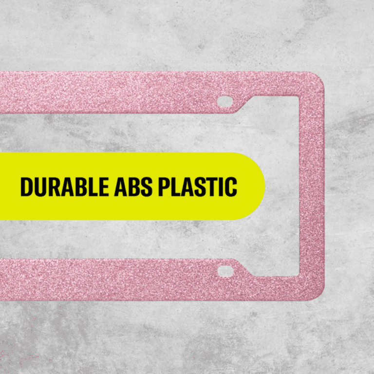 Auto Drive Pink Glitter License Plate Frame photo 2