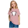 thumbnail image 2 of Robe à Manches Courtes Chemise à Manches Courtes pour Tout-Petits Garçons Filles Imprimé Baseball T-Shirt Mode Mignon Col Rond Imprimé Haut à Manches Courtes Chemise de Baseball pour Garçons Hauts à Manches Courtes, 2 of 5