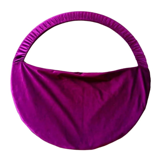 Bolsa de aro de ejercicio, soporte para equipo de gimnasia, funda protectora portátil para fitness L Púrpura