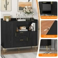 thumbnail image 4 of 40" Buffet Sideboard with Storage, Kitchen Storage Cabinet, Microwave Cabinet, Coffee Bar Cabinet with 2 Drawers and 2 Doors for Kitchen, Dining Room, Entryway, 4 of 7