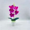 thumbnail image 6 of Artificial Orchid Plant in Pot, Faux Orchid Plant, Silk Orchid Flowers, Indoor Artificial Plants, Tabletop Orchid Decor, Realistic Fake Orchids, No Maintenance Orchid for Home Decor, 6 of 7