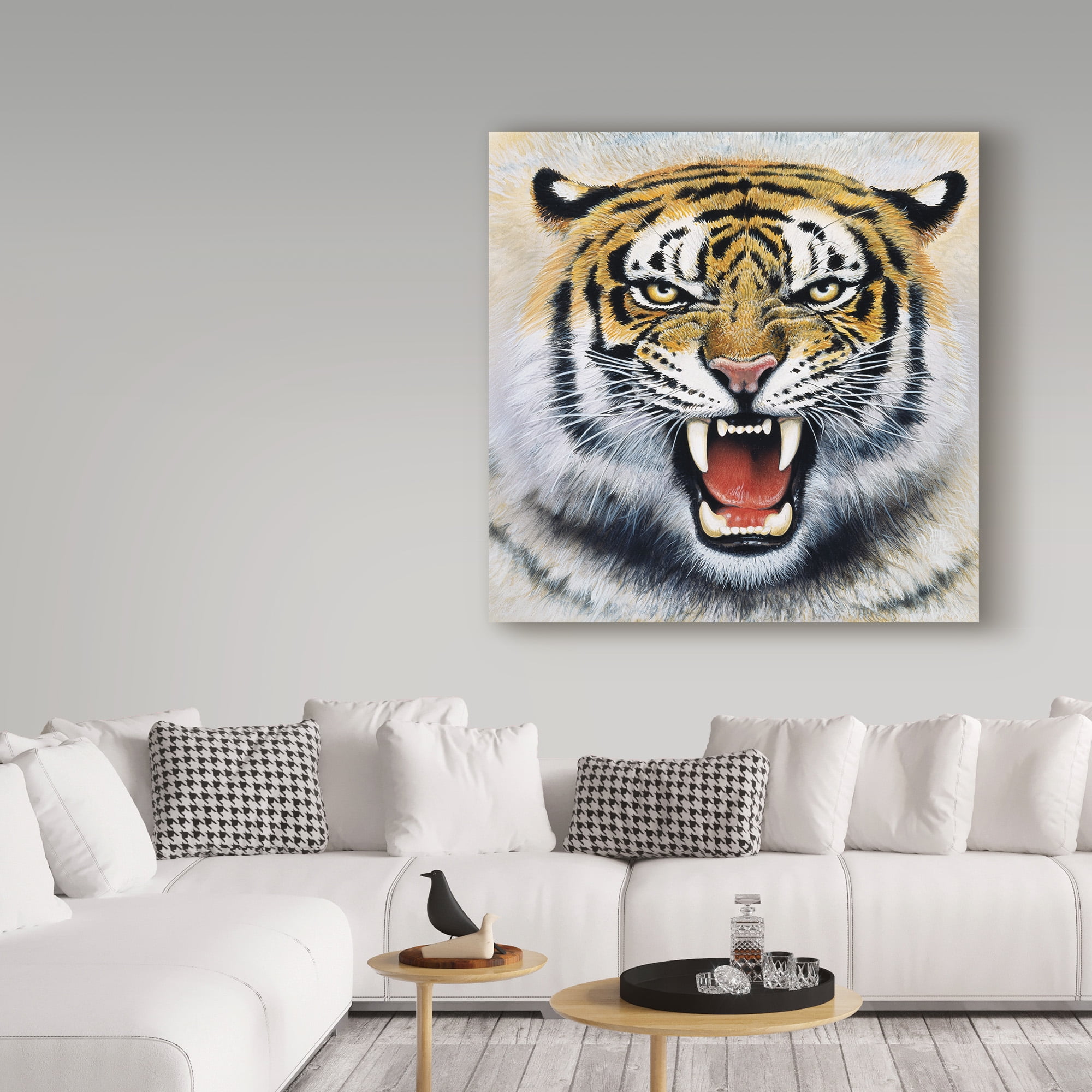 Trademark Fine Art 'Tiger Portrait 2' Canvas Art by Harro Maass
